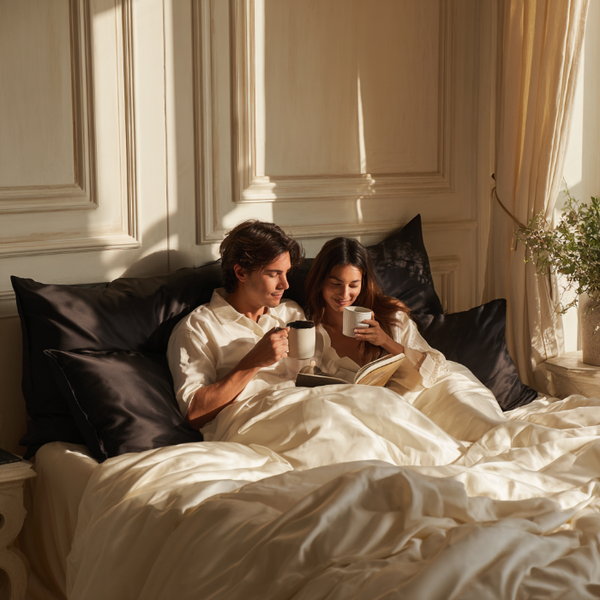 Black Silk Pillowcase