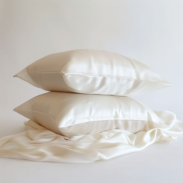 Sillo ivory white best silk pillowcase for hair and skin 2 pack 22 momme mulberry silk