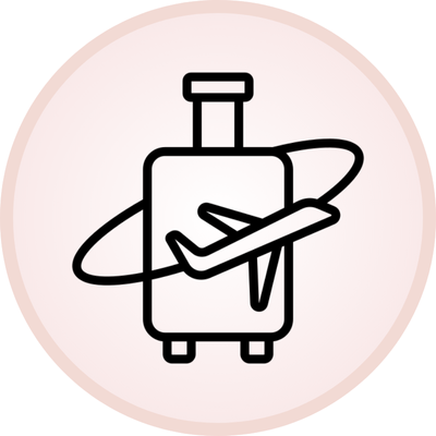 Travel friendly benefit icon