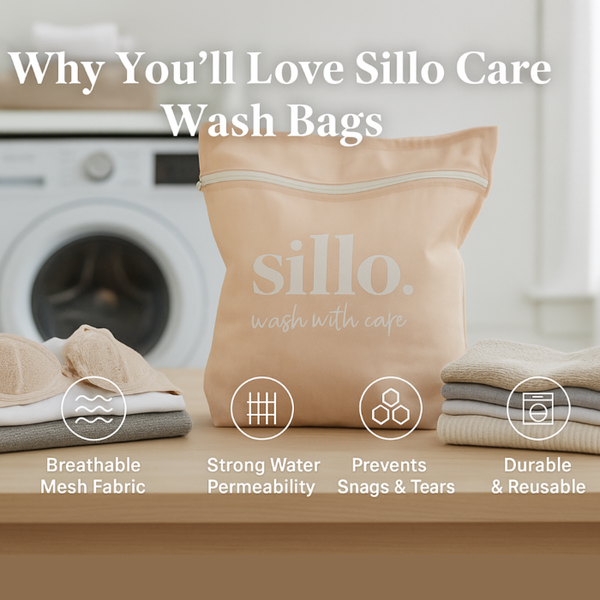 Why customers love Sillo Care 2-Pack laundry mesh wash bags — breathable mesh fabric with hidden zipper and strong water flow design that protects delicates, sweaters, lingerie, baby clothes, and activewear. Durable, reusable, and gentle on fabrics.