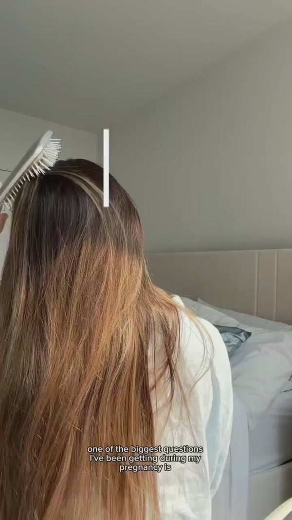 During pregnancy, Sillo silk became part of her nightly routine to help reduce friction and care for her hair.
