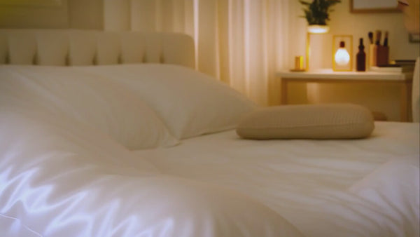 Sillo silk pillowcase silver-infused 22 Momme mulberry silk naturally eliminates 99.7% of acne-causing bacteria, creating a pure, hypoallergenic surface night after night. Cool, smooth, and designed for the best possible care, it's the pillowcase your skin has been waiting for. Wake up to the clearer, calmer complexion you deserve.