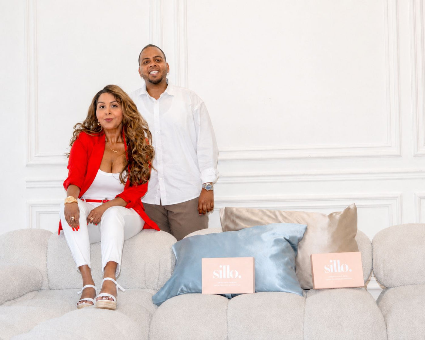 Sillo co-founders sharing the mission behind their silk pillowcase, built for acne prone skin
